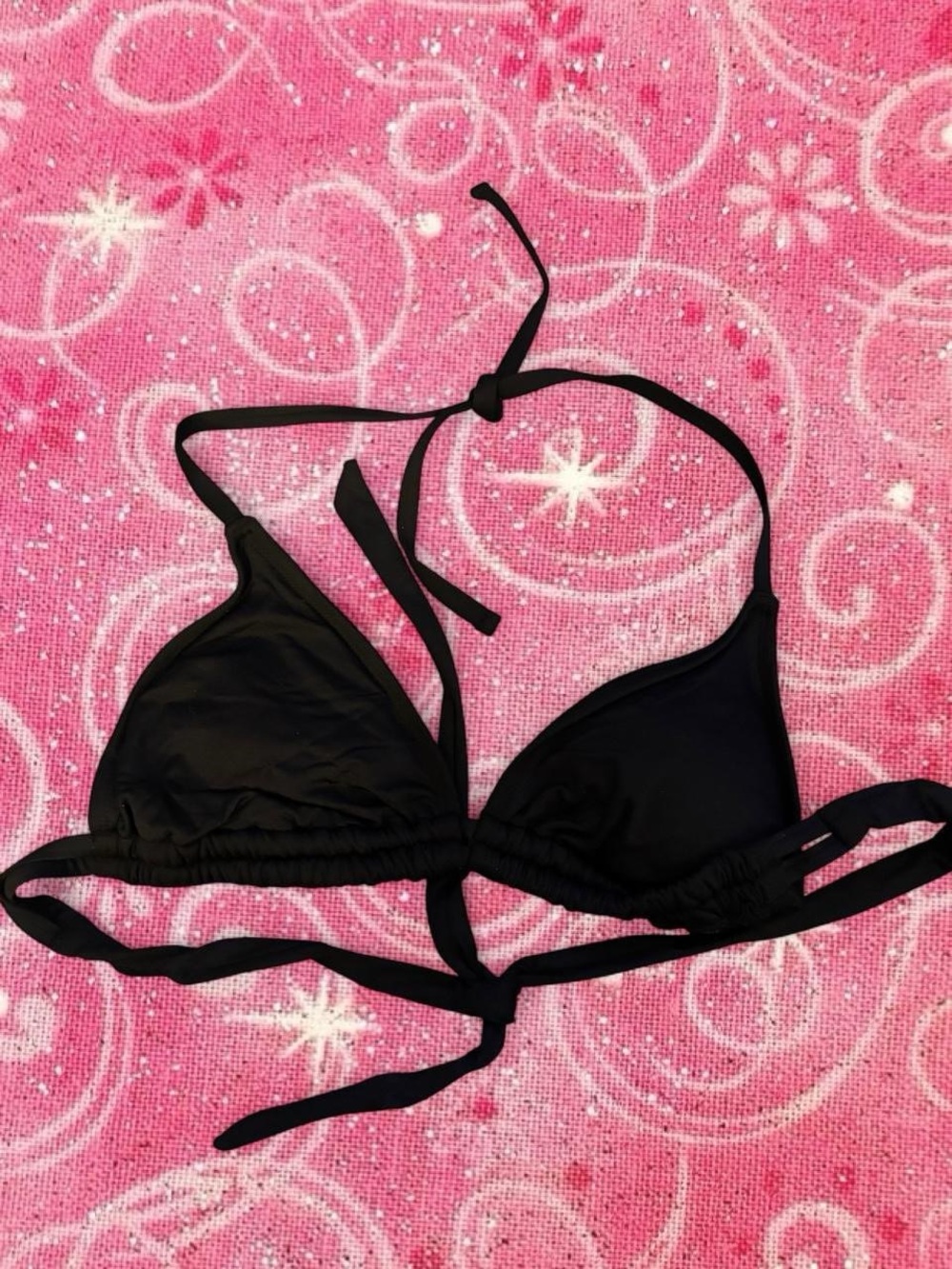 Kona Sol Black Triangle Bikini Top